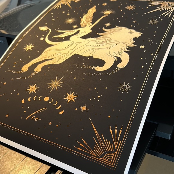Leo Wall Art Celestial Zodiac Print Poster Unframed - Picture 12 of 17